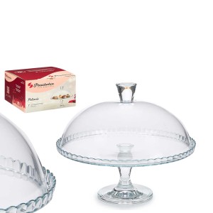 Tortinė su kojele ir dangčiu D32xH26 cm stiklinė Pasabahce 33184