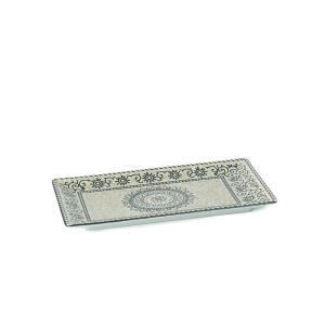 Padėklas/lėkštė užkandžiams 25x15x2 cm keramika SOLE La Mediterranea SLB25012