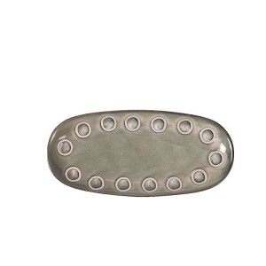 Padėklas/lėkštė užkandžiams 25x12x2,2 cm porcelianas ALMUDENA La Mediterranea