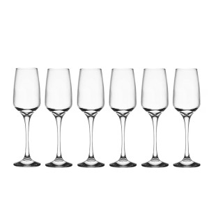 Taurės šampanui 230 ml 6 vnt komplektas SPARKLE Ambition 307303