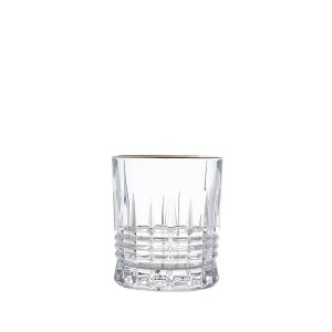 Taurės viskiui dengtos platina 6 vnt. dėžutėje Bohemia 340 ml 179962