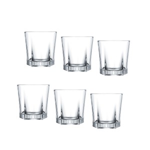 Taurės viskiui 215 ml 6 vnt komplektas, stiklinės DELIGHT Domotti 67530