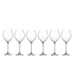 Taurės vynui 400 ml 6 vnt komplektas Crystal Bohemia 6341SJ0340