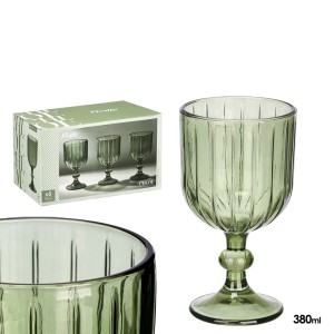 Taurės vynui 380 ml 6 vnt komplekt. žalios sp. Chloe Vivalto 12402