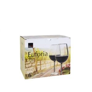 Taurės vynui 730 ml 6 vnt komplektas EUFORIA Royal Leerdam 760992S