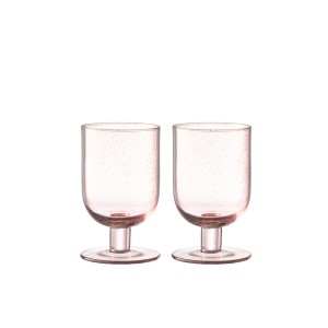 Taurės vynui 350 ml 2 vnt komplektas rausvos sp. Sakura Maku 647075