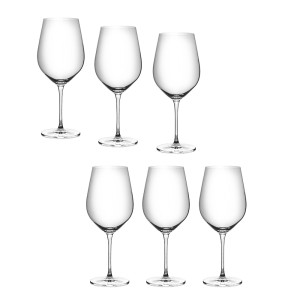 Taurės vynui 800 ml 6 vnt komplektas CRYSTAL BOHEMIA 6341SI9474