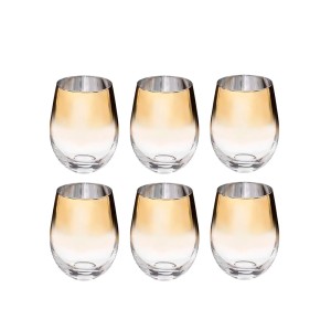 Stiklinių komplektas 6 vnt 540 ml su aukso sp. dekoru Secret de Gourmet 154968