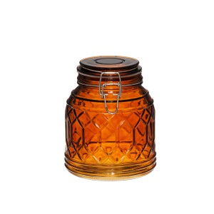 Indelis stiklinis su užspaudžiamu dangteliu 510 ml D12,5xH11 cm Diamond 608336