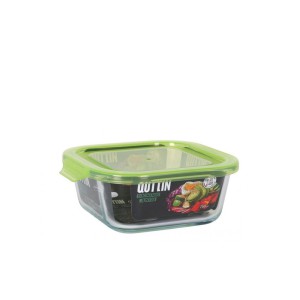 Dėžutė maistui su dangteliu stiklinė 750 ml 16x16x7 cm Quttin QT-G24937