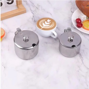 Cukrinė nerūdijančio plieno su dangteliu 9,5x8 cm Quttin BQ01011878670