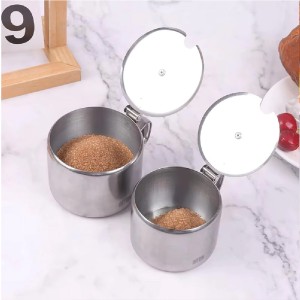 Cukrinė nerūdijančio plieno su dangteliu 9,5x8 cm Quttin BQ01011878670