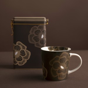 Indas kavai metalinis rudas/juodas 14,5x8x19 cm Sarka Maku 651421