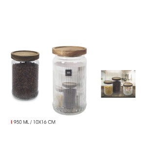 Indelis stiklinis su dangteliu 950 ml D10xH16 cm La Mediterranea BE03030174885