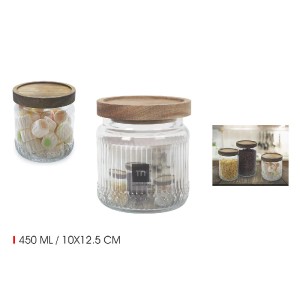 Indelis stiklinis su dangteliu 450 ml D10xH12,5 cm La Mediterranea BE03030174883