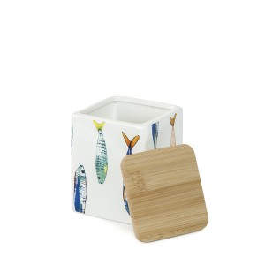 Indelis biriems produktams keramikinis 9x9x12 cm PEIXE La Mediterranea
