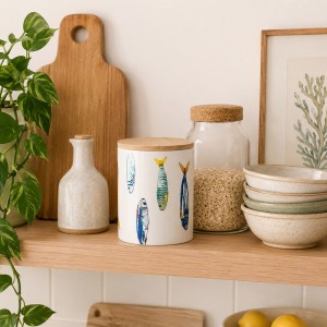 Indelis biriems produktams keramikinis D10xH13 cm PEIXE La Mediterranea