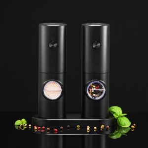 Druskos ir pipirų malūnėliai elektriniai 18 cm (veikia su AAA bat.) Ambition