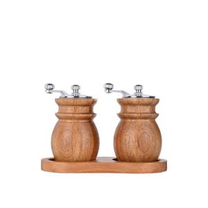 Druskos ir pipirų malūnėliai 6x8x10 cm akacijų mediena Allure Estia 01-36683