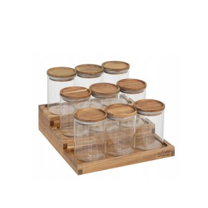 Indeliai prieskoniams 9 vnt (180 ml) su lentynėle 24x23x15 cm 5Five 203024