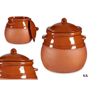 Puodynė molinė su dangčiu (atspari karščiui) 4,5 L 25x25x25 cm La Dahesa 12972