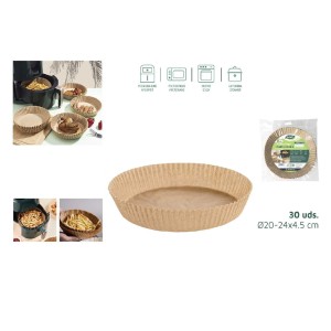 Kepimo popierius karšto oro gruzdintuvei 24x24 cm 30 vnt (5-7 l) Algon