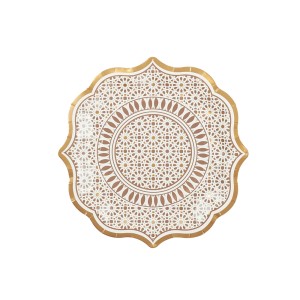 Padėklai vienkartiniai popieriniai 6 vnt. D23 cm Miražas Home Deco KA6068