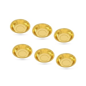 Dubenėliai vienkartiniai 450 ml 6 vnt aukso spalvos Algon BA01054076994
