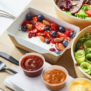 Vienkartinis indelis padažui 10 vnt 60 ml 100% perdirbamas Algon BA01054376250