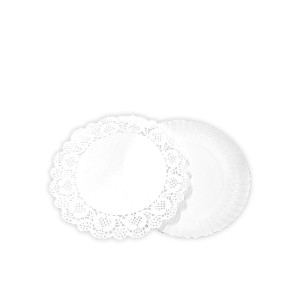 Vienkartinis padėklas maistui D35 cm baltos spalvos Algon BA01043176697