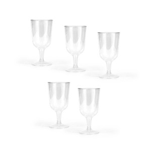 Taurės 5 vnt 200 ml plastikinės daugkartinės Algon BA01054276800