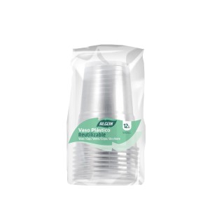 Stiklinės plastikinės 12 vnt 500 ml Algon BA01054376572