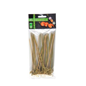 Smeigtukai bambukiniai sumuštiniams 40 vnt. 15 cm 871125232442