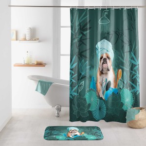 Dušo užuolaida 180x200 cm poliesteris DOGGY ZEN douceur d'intérieur