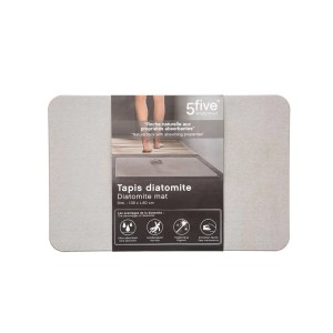 Kilimėlis vonios kambariui 39x60 cm stipr. sugeriantis, diatomitas 5Five 174683