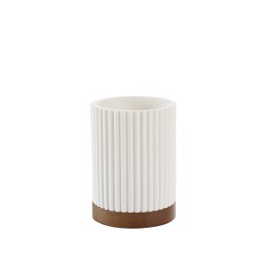 Dantų šepetėlių laikiklis D8xH10,8 cm polirezininis NIAGARA douceur d'intérieur