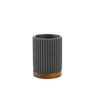 Dantų šepetėlių laikiklis D8xH10,8 cm polirezininis NIAGARA douceur d'intérieur