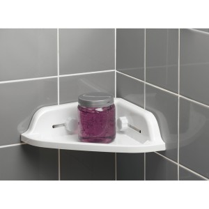 Lentynėlė voniai plastikinė, su siurbtukais 25x25x7 cm douceur d'intérieur
