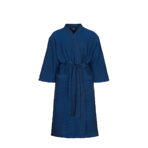 Chalatas pirties iš perdirbtos medvilnės L/XL mėlynas Kenno Rento 630133