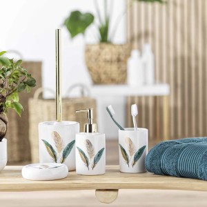 Šepetys klozeto su dėklu D10.6xH40 cm keramika PLUMISS douceur d'intérieur