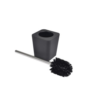 Šepetys klozeto su dėklu 11,6x11,6x38,2cm plastikinis juodas douceur d'intérieur