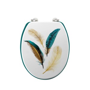 Dangtis unitazo su metaliniu vyriu MDF PLUMISS douceur d'intérieur