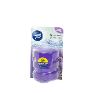 Gaiviklio papildymas WC 3 vnt 55 ml levandų ir rozmarinų aromato AMBI PUR