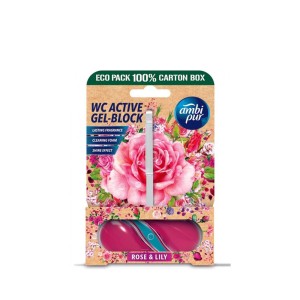 Gaiviklis WC pakabinamas ROSE&LILY MULTI 45 g AMBI PUR