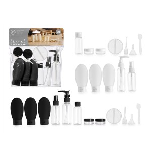 Kelioninių buteliukų rinkinys 12 vnt (mix) Berilo 13034