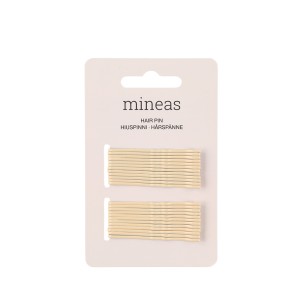 Segtukai plaukams 24 vnt kreminės spalvos Mineas 620802