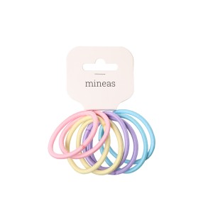 Plaukų gumytės 8 vnt pastelinių spalvų Mineas 620798