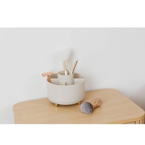 Dėžutė plastikinė, besisukanti kosmetikai, šepetėliams D14,5xH12,5 cm 5Five