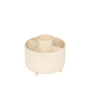 Dėžutė plastikinė, besisukanti kosmetikai, šepetėliams D14,5xH12,5 cm 5Five