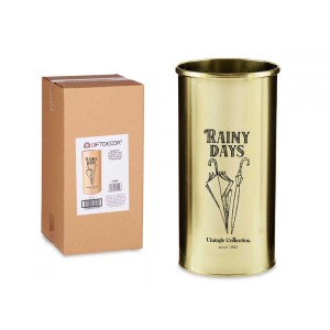 Skėčių stovas metalinis aukso sp. 22x22x44 cm Giftdecor 81558